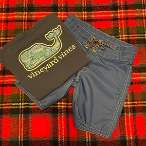 Vineyard Vines Short Sleeve Tee and Birdwell Britches Swim Trunks Size 7